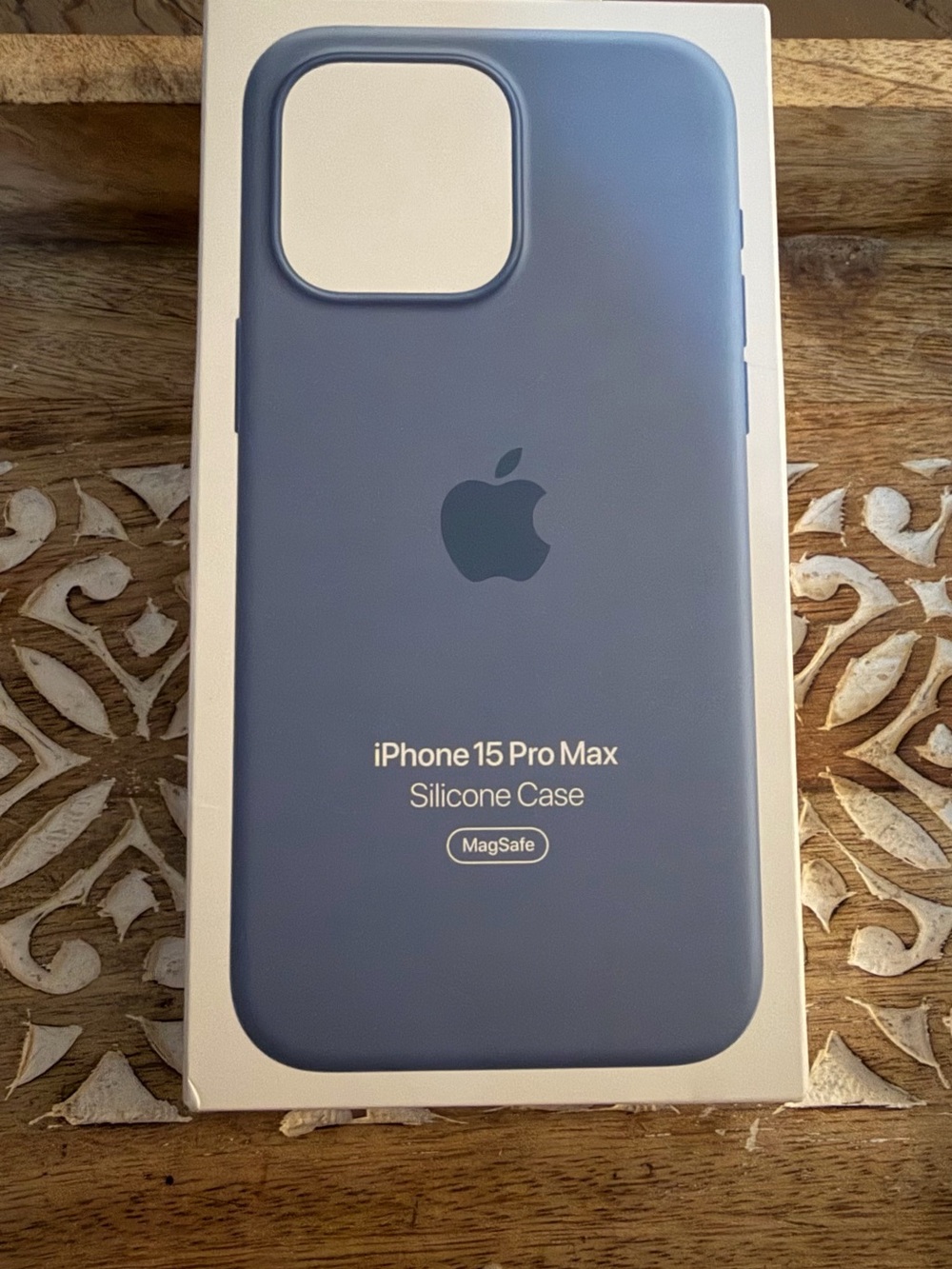 Apple iPhone 15 Pro Max Silicone Case - Slate Blue